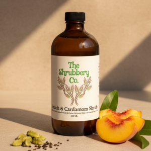 Peach and Cardamon Shrub