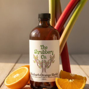 Rhubarb Orange Shrub